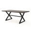Rolando Outdoor Aluminum Dining Table With Steel Frame