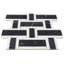 Esplanade 13x13 Basketweave Polished Marble Mosaic Tile-1392156986