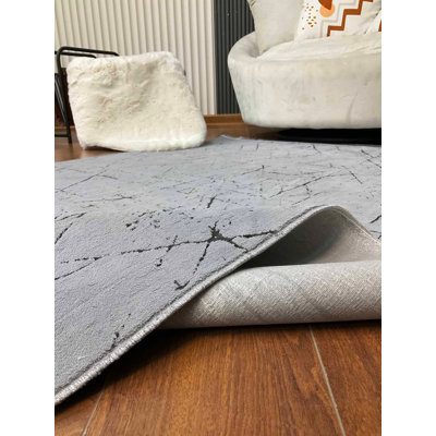 Amiliya Solid Colour Bamboo Slat / Seagrass Area Rug