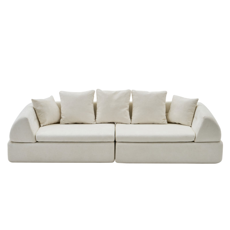 Canapé modulaire 104 po Cloud, Blanc