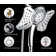 2.5GPM Shower Head With Handheld Spray Combo: 2 In 1 Rainfall Shower Head With Handheld Combo High Pressure Shower Head, 9 Spray Modes/Settings Detachable Shower Head With 60 Inch Hose