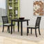 Ensemble de table de salle à manger extensible moderne 3 pièces avec abattants et chaises rembourrées pour petits espaces-1037755445