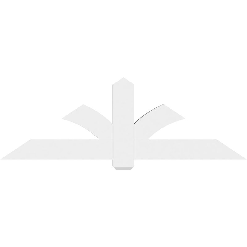 Support pour pignon en PVC Redmond, H 24 po x l 72 po (pas: 8/12), P 4 po x F 6 po