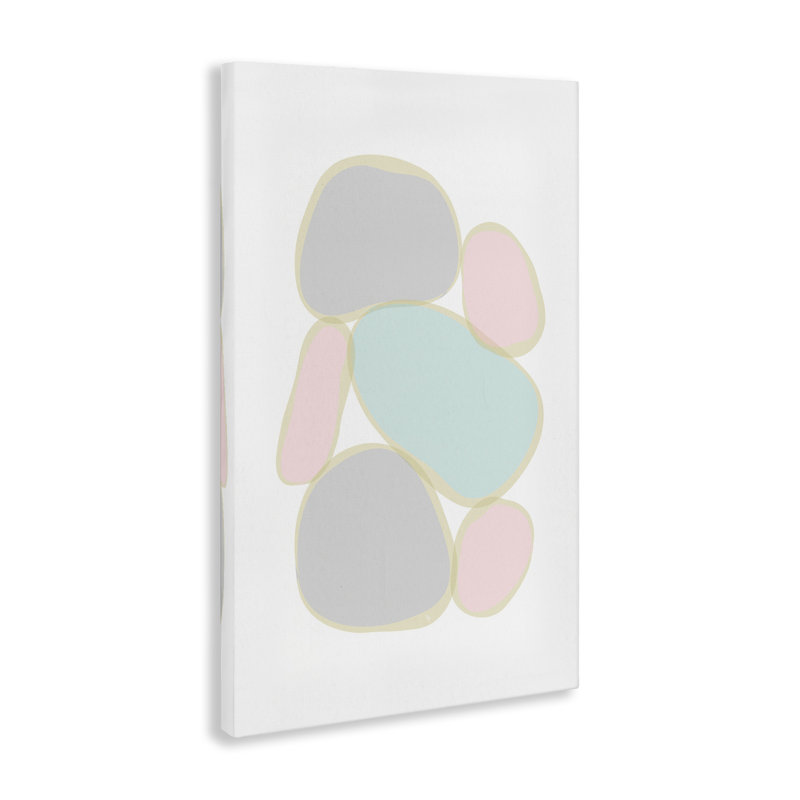 Toile de galets pastel par Martina Pavlova, H 36 po x l 24 po x P 1,5 po