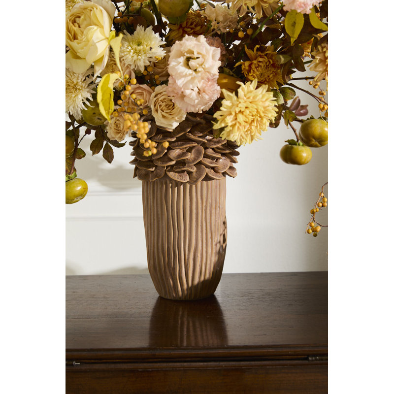Vase pétale de champignon 7,5 po x 12,5 po