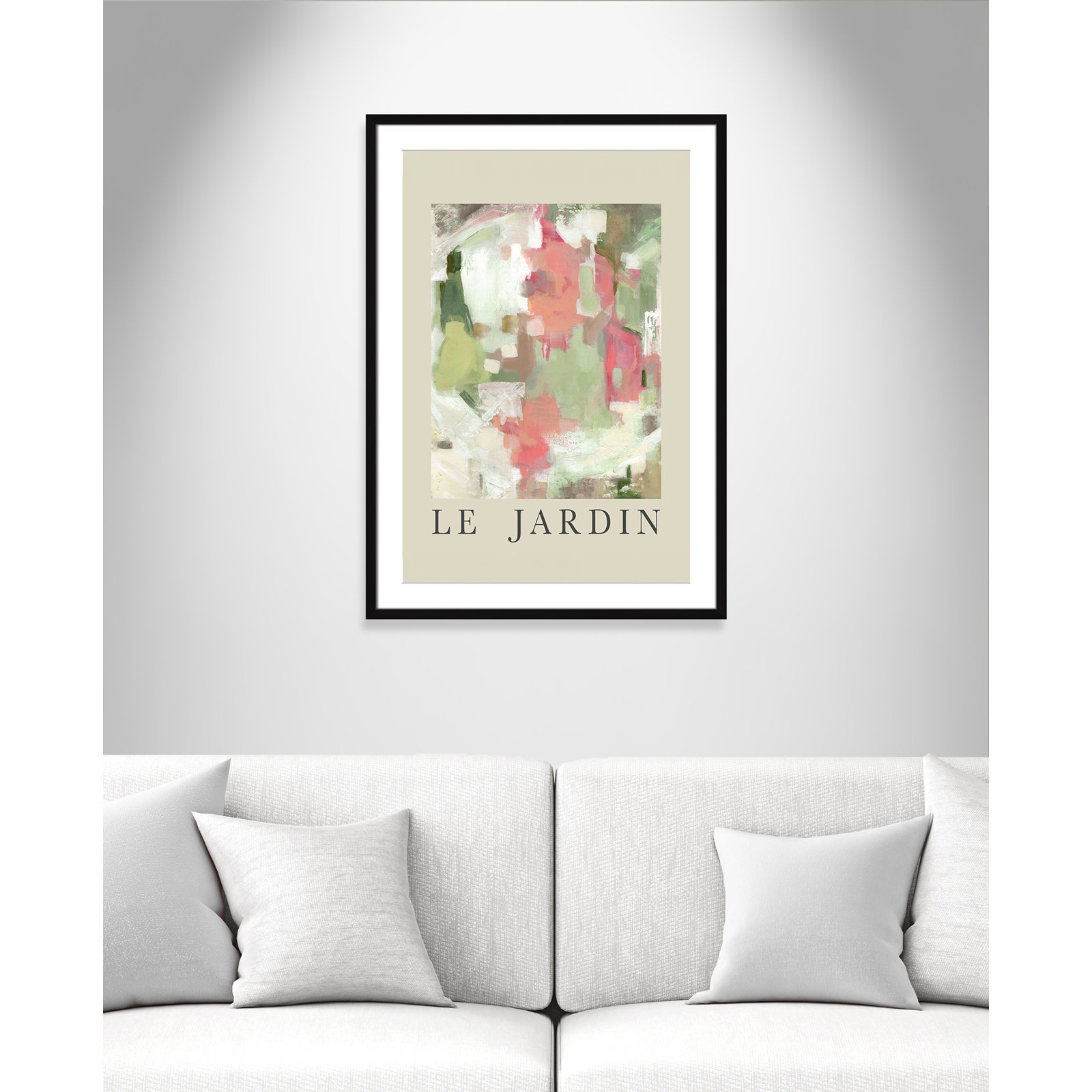 Botanical Poster Collection " Le Jardin " by Carol Robinson, Black Single Picture Frame, Yes, 35.5" H x 25.5" W x 1.25" D