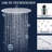 10 in. Multi-Function Adjustable Handheld Shower Head 2.5 GPM in Chrome