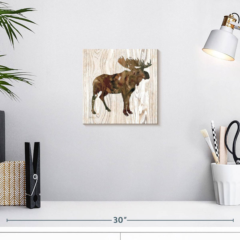 Crowle Pine Forest Moose, 10" H x 10" W