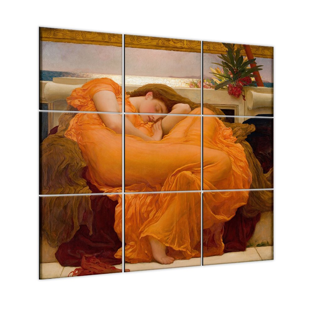 9-tlg. Wandbilder-Set Flaming June von Frederic Leighton