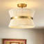 Breanna 2-Light Dimmable Hand-Woven Semi Flush Mount