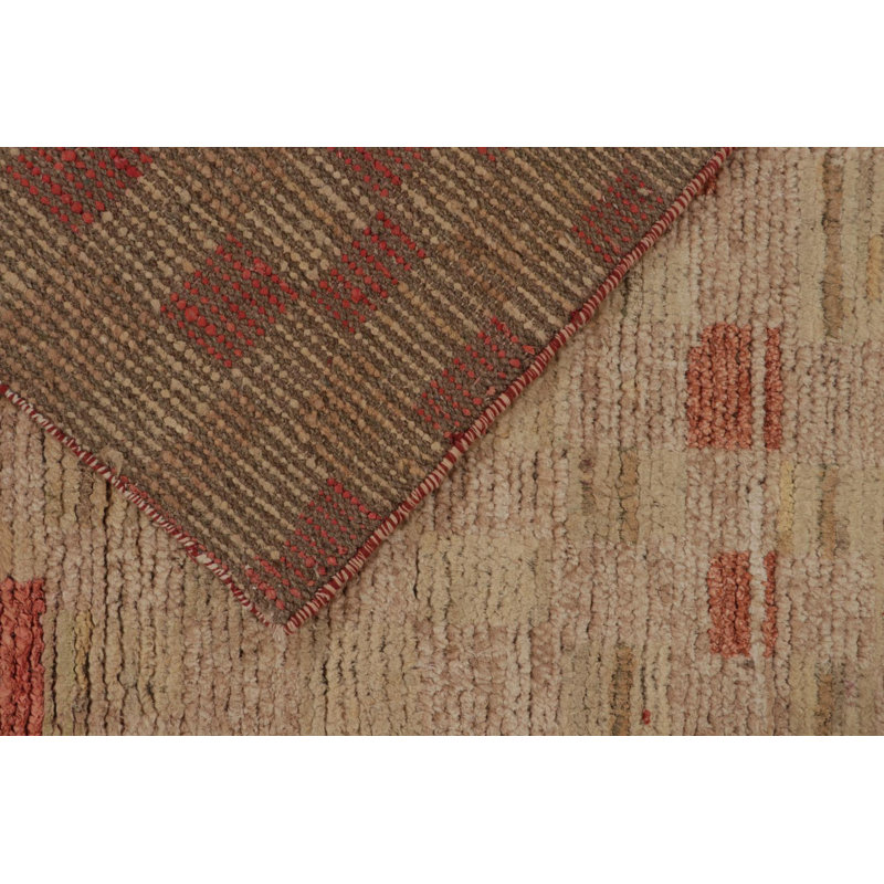 Moroccan Hand Knotted Area Rug, Rectangle 9' x 12'