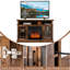 Crédence de rangement l 48 po avec foyer électrique Ripley-1252576637