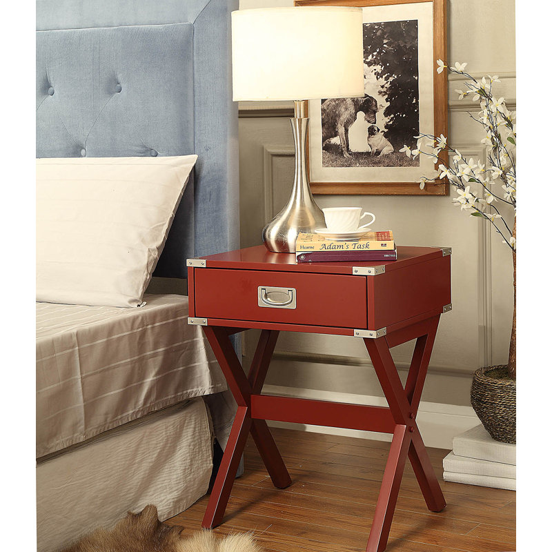Table d'appoint Babs, Rouge