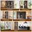 Armoire de cuisine de 71 po de hauteur avec 4 portes vitrées et tablettes réglables