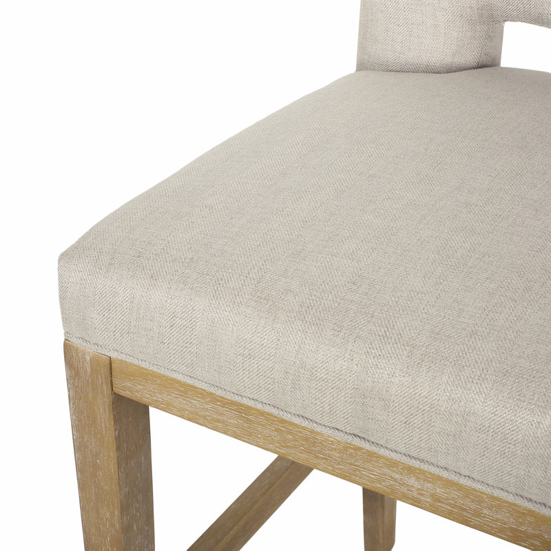 Ensemble de 2 tabourets de comptoir 31 pouces, tissu, Tabouret de bar (siège d'une hauteur de 31 po), Blé