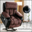 Fauteuil de massage électrique Power Lift pour personnes âgées, avec chauffage, vibration et port USB
