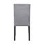 Ensemble de chaises d'appoint rembourrées en velours gris 2 pièces