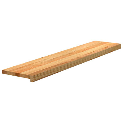  Ensemble de 4 marches d'escalier en bois de chêne massif brun clair