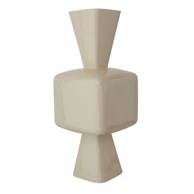 Enameled Metal Vase