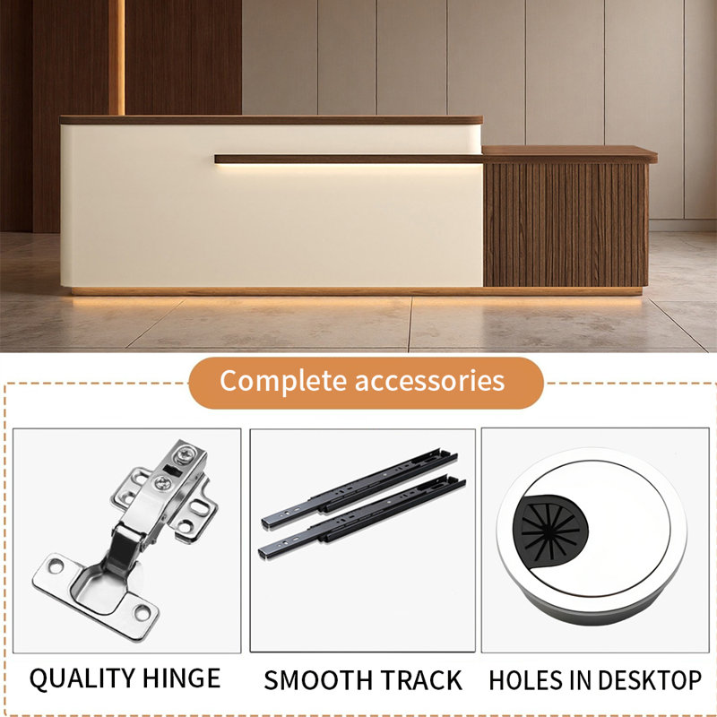 Modern Elegant Busey - Pratique multi-usage pour le salon de thé au centre commercial et le bureau, Brown/Beige