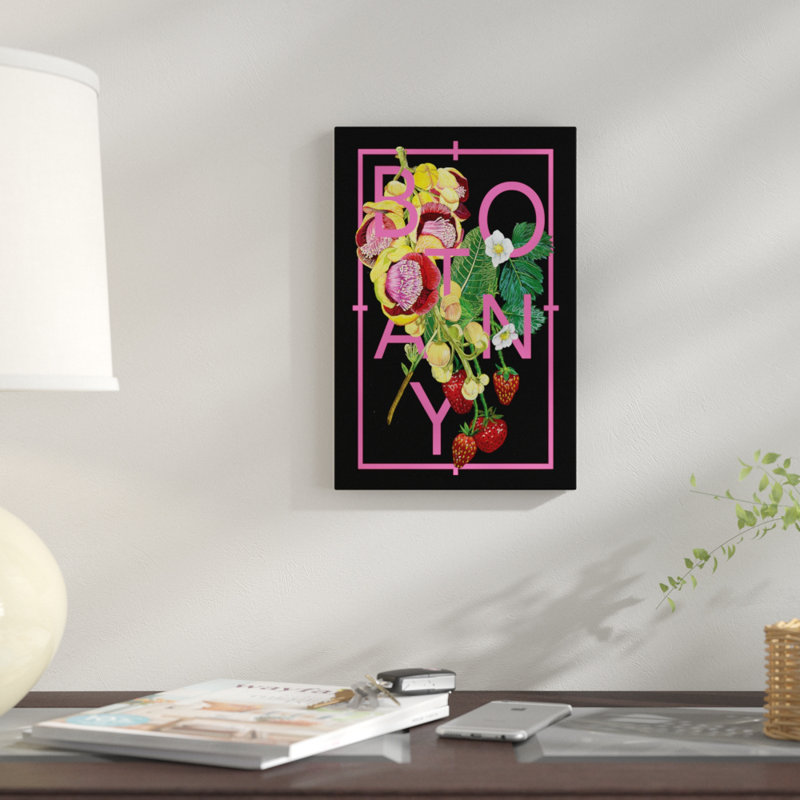 « floral inspiration ii », reproduction d’impression sur toile, H 60 po x l 40 po x P 1,5 po, Toile tendue, Pas de tapis