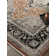 Bentancourt Medallion Black/Terracotta Area Rug