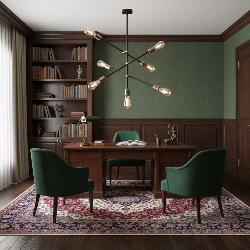 Lustre spoutnik moderne 8 lumières