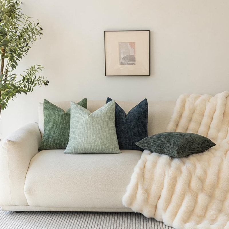 Housses de coussin décoratives neutres 18 po x 18 po pour ...