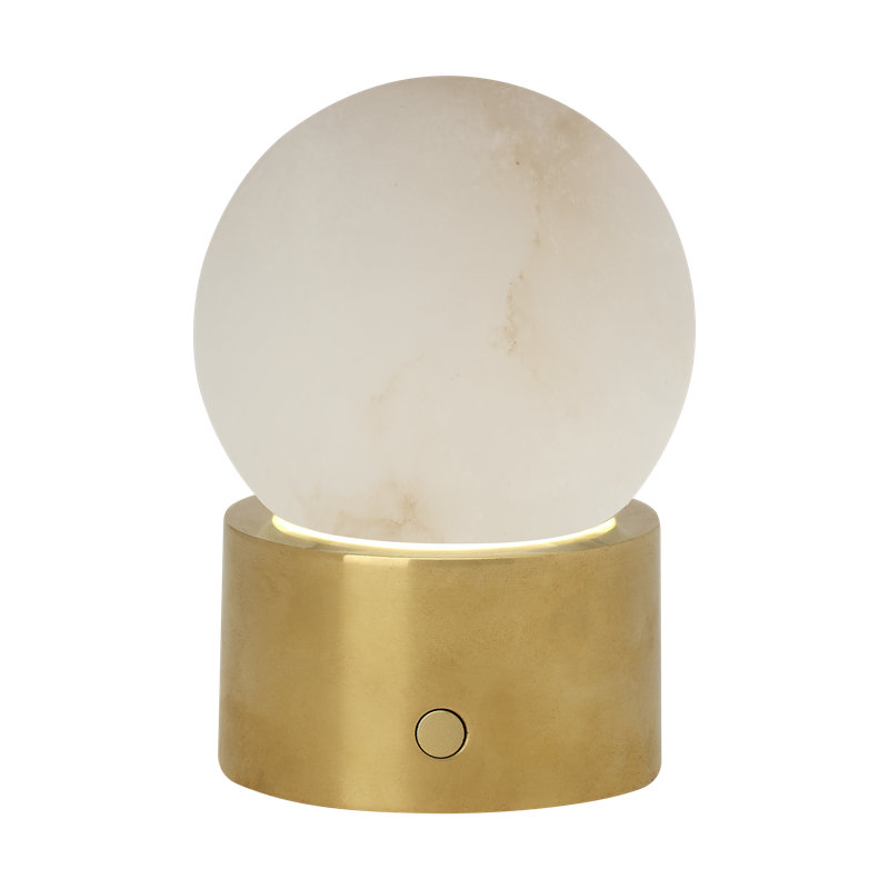 Mina Alabaster Accent Rechargeable Table Lamp