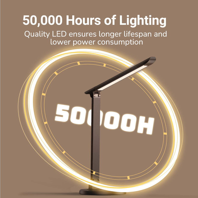 Adjustable USB Desk Lamp, Black
