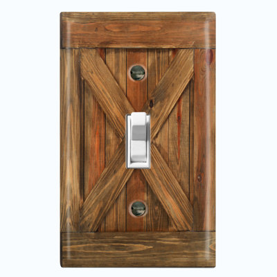 Plaque murale standard en bois brun