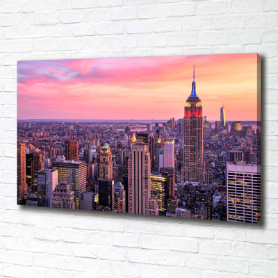 New York West - Wrapped Canvas Print