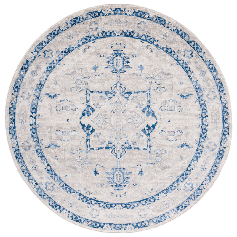 Brentwood Performance Oriental Rug, Round 6'7"