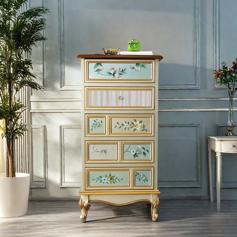 Elegant multi-purpose painted accent chest