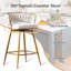 Upholstered Swivel Counter Stool-501191425
