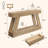 60" Farmhouse Console table with drawers and A-Shaped Base Sofa Table For Hallway, Entryway, Living Room-329419814