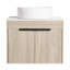 Ensemble de meuble-lavabo moderne 24 po avec lavabo en céramique 24 po. Ensemble de meuble-lavabo mural en chêne blanc avec porte à fermeture douce