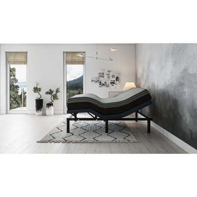 Grand lit ajustable Os25, avec massage et 15,43 po Hauteur du produit Lit de taille Os25, avec