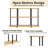 Easy Twist Assembly 3-Tier Wide Display Shelf In Brown-471032311
