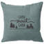 Coussin Wooded River Image - Sweet Cabin - Lin gris-1604810091
