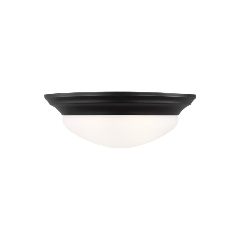 Plafonnier encastré deux lumières Nash de Génération Lighting , Noir minuit, Non