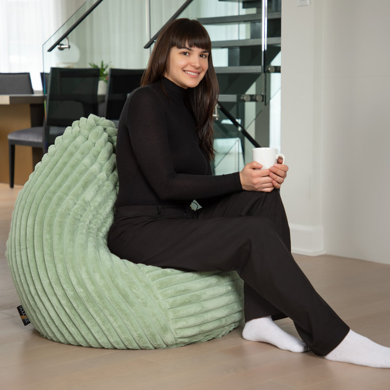 Fauteuil à billes Raya, Polyester vert