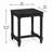 Cyanna Square Black Accent End Table