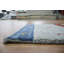 Tapis tribal rayé bleu / gris pour vestibule 2 pi 3 pi Tribal