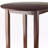 Hubbard Walnut 3-Piece High Table Set with V-Back Bar Stools