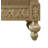 Krisean Faux Leather Upholstered Bench in Gold