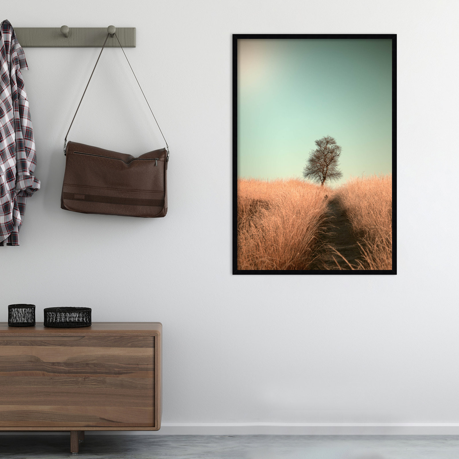 Grass And Path by Jaap Van Den, Black, 28" W x 41" H