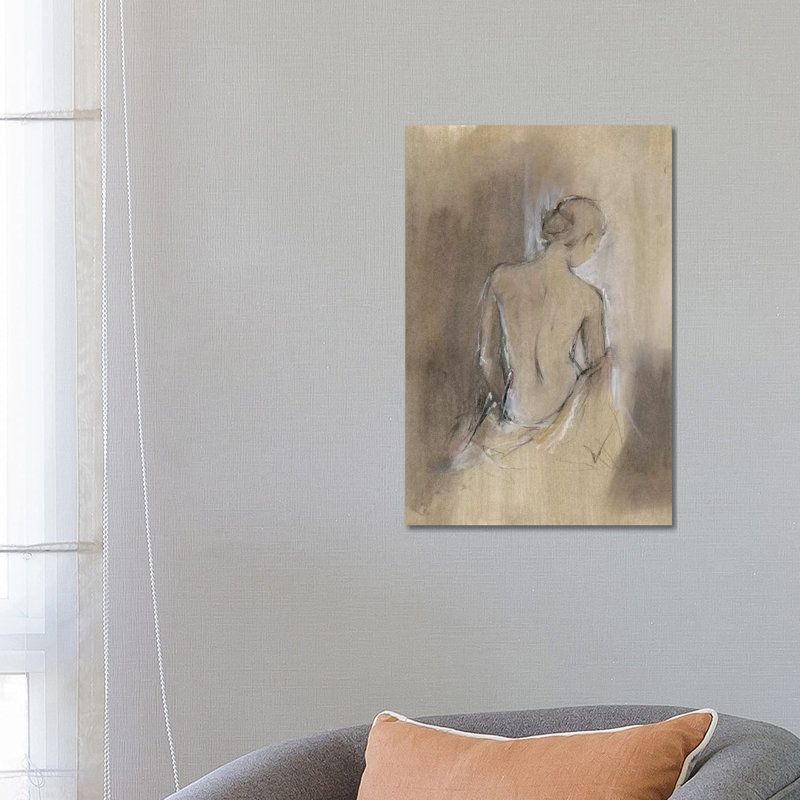 Contemporary Draped Figure II by Ethan Harper - Wrapped Canvas Print, 66.04 cm H x 45.72 cm W x 1.91 cm D
