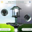 Solar Outdoor Bird Bath Lightweight Birdbaths Feeder Solar-Powered Lamps-91935809