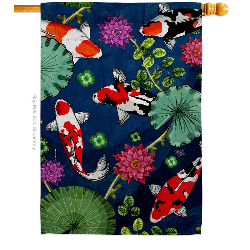 Double Sided 40'' H x 28'' W Polyester House Flag